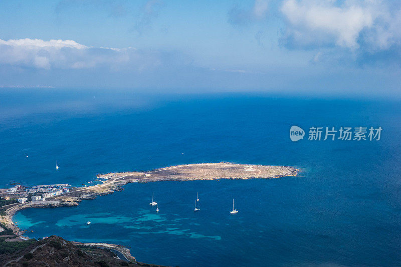 Favignana, Aegadian群岛，意大利西西里岛